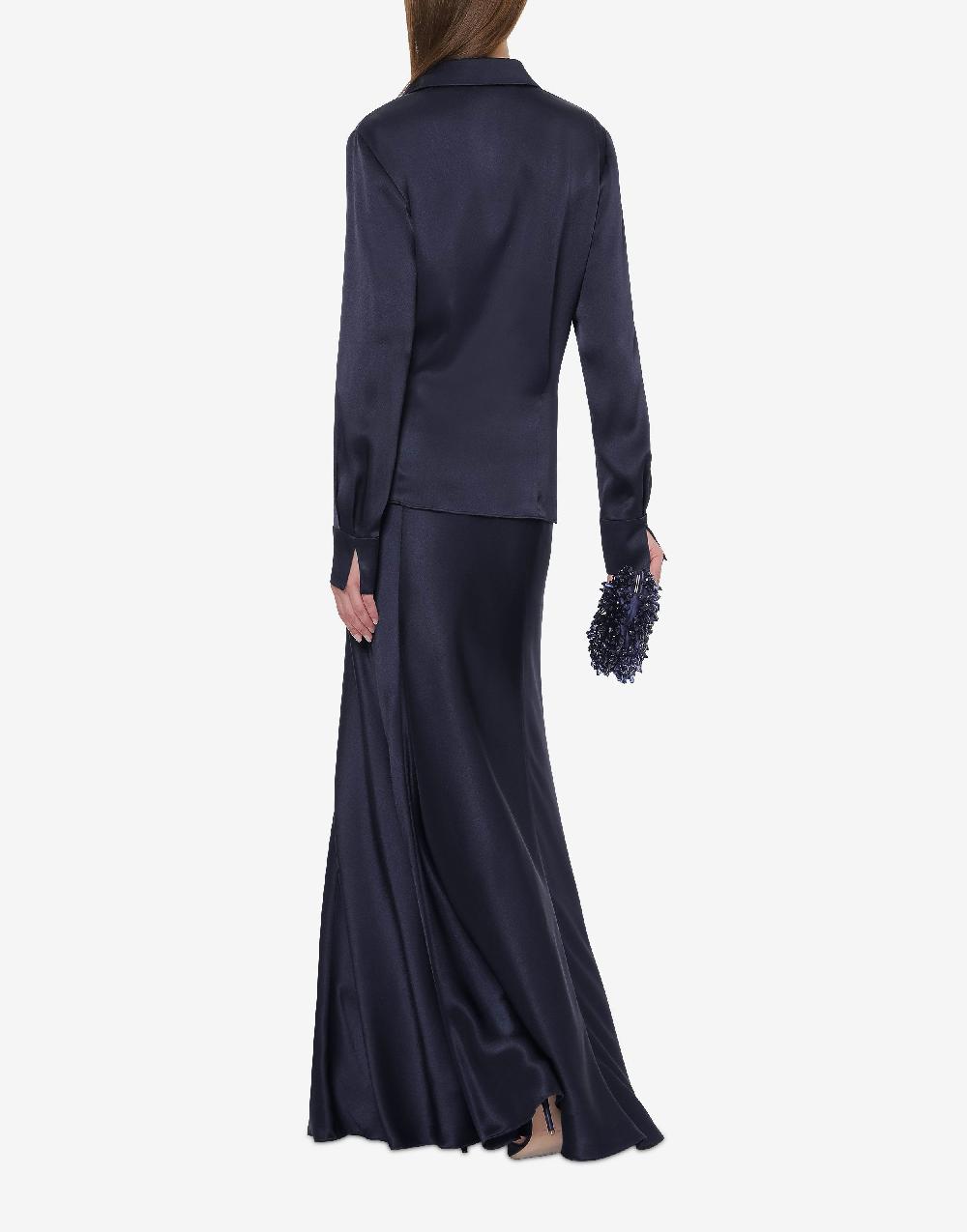 Alberta Ferretti Gonna lunga in raso Black Friday Prezzi