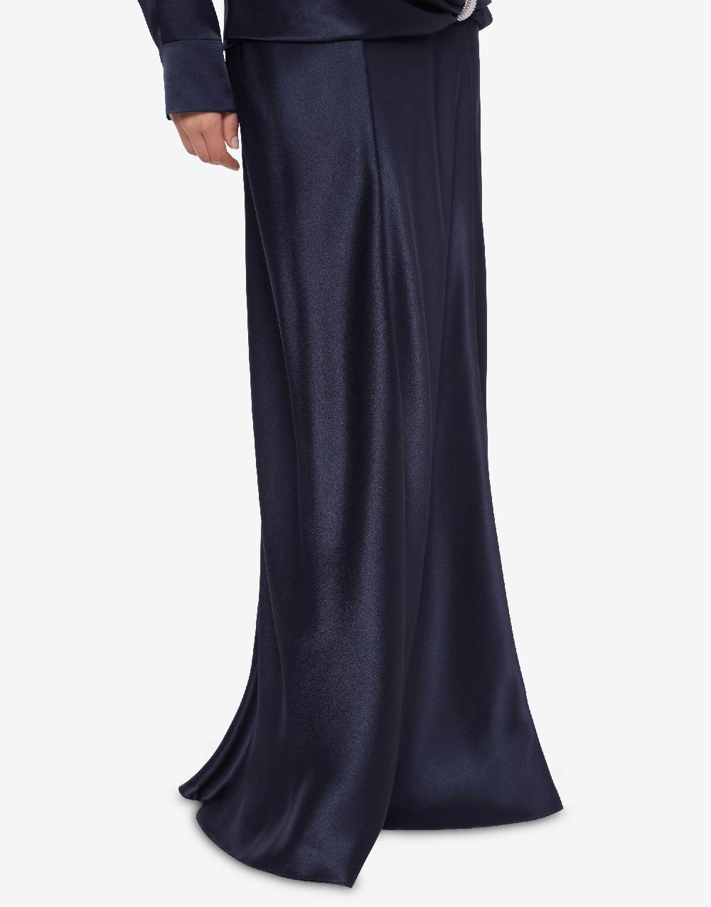 Alberta Ferretti Gonna lunga in raso Black Friday Prezzi