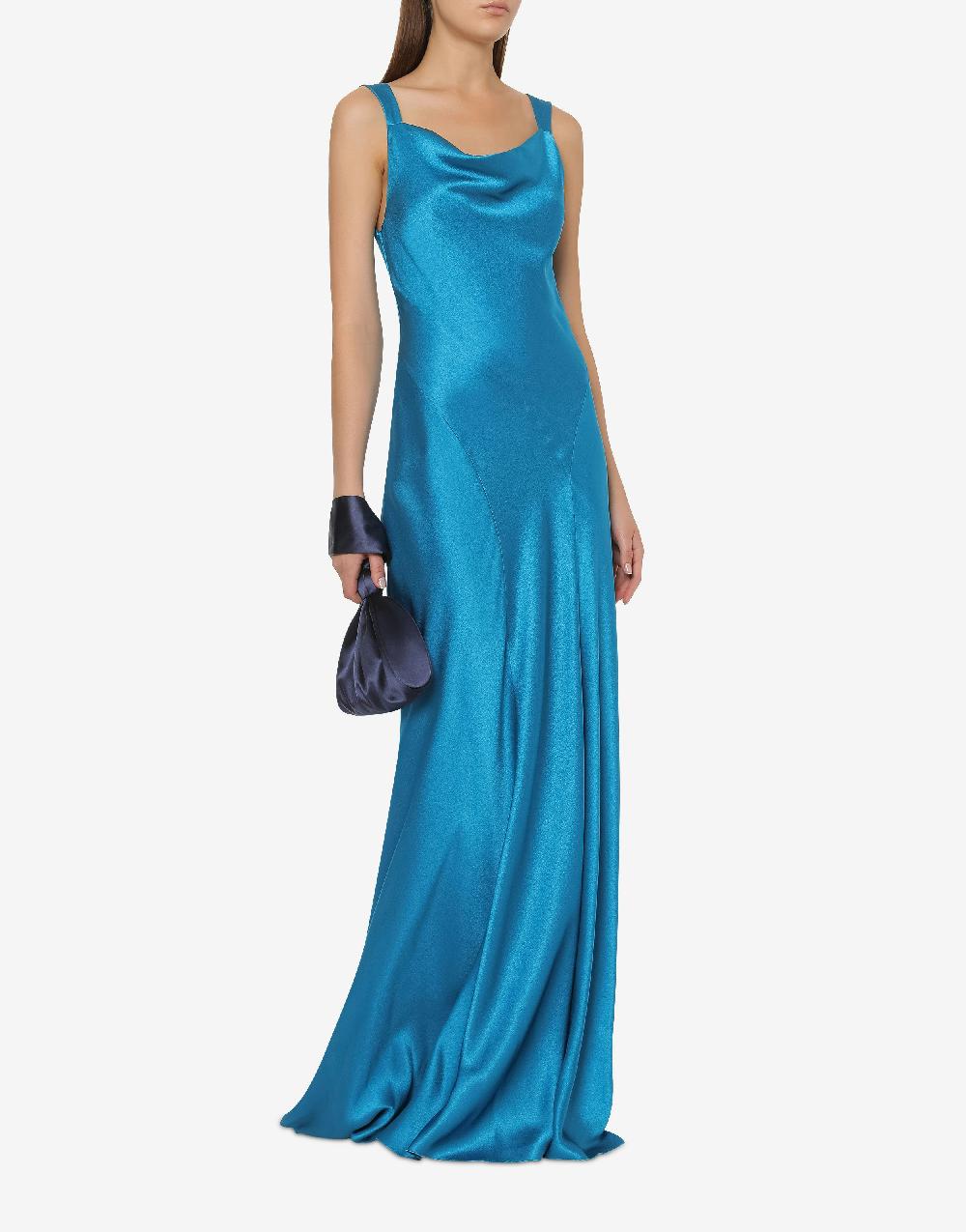 Alberta Ferretti Abito in raso con cut-out Cocktail 50% di sconto per tempo limitato