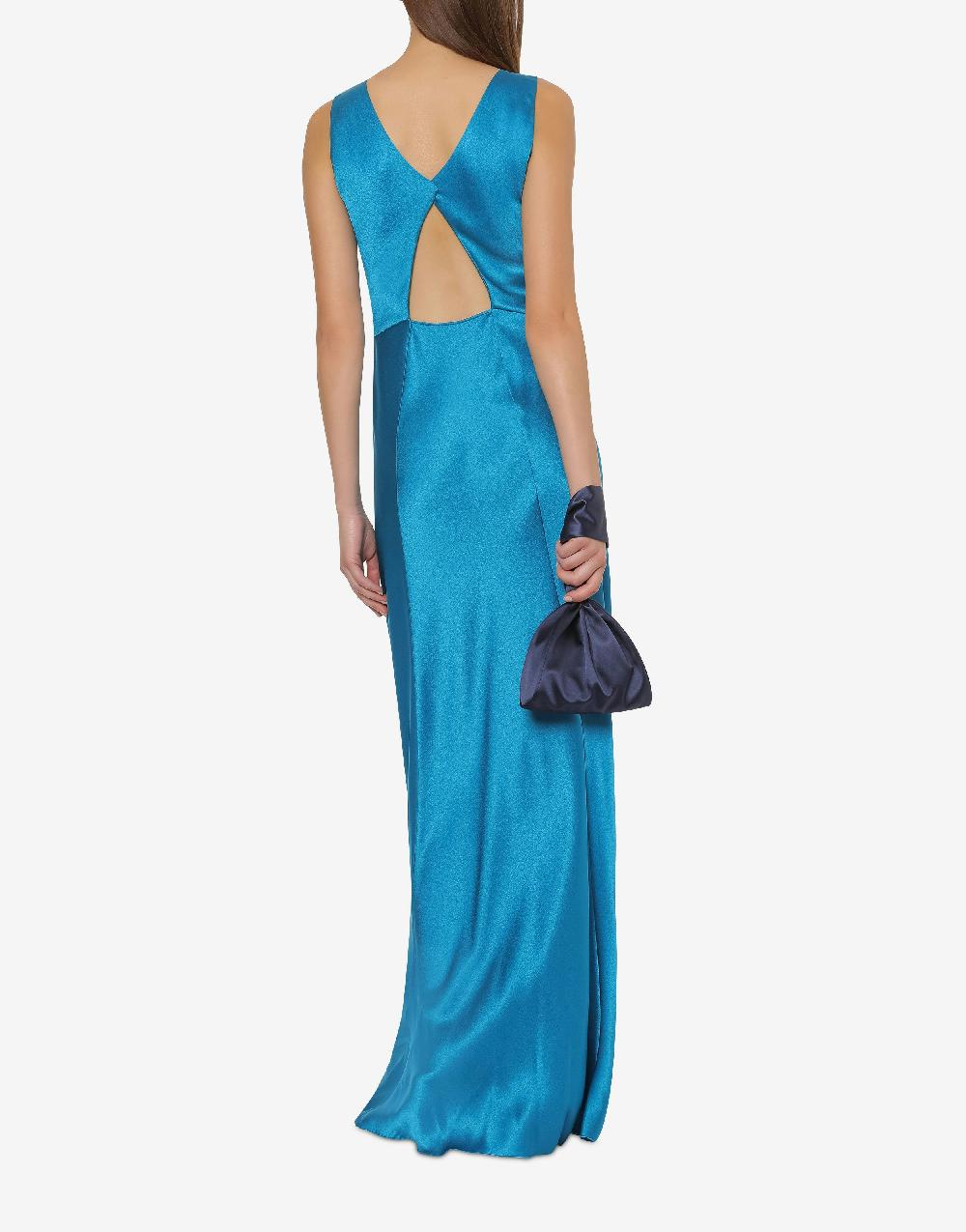 Alberta Ferretti Abito in raso con cut-out Cocktail 50% di sconto per tempo limitato