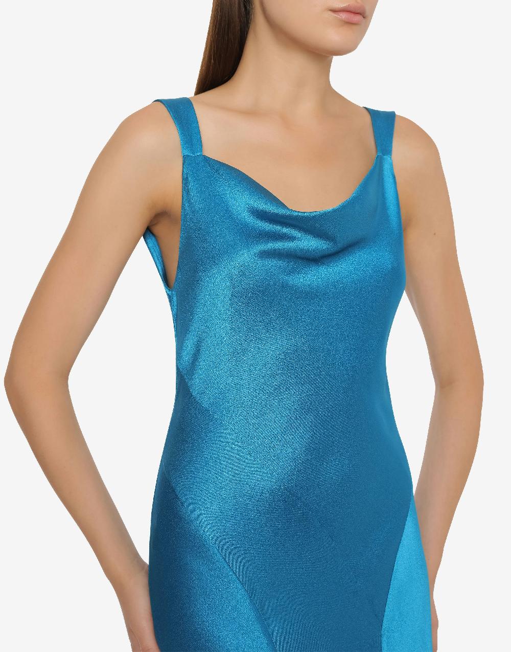 Alberta Ferretti Abito in raso con cut-out Cocktail 50% di sconto per tempo limitato