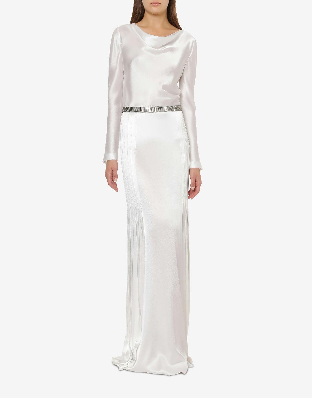 Alberta Ferretti Blusa in raso Cocktail Nuovo