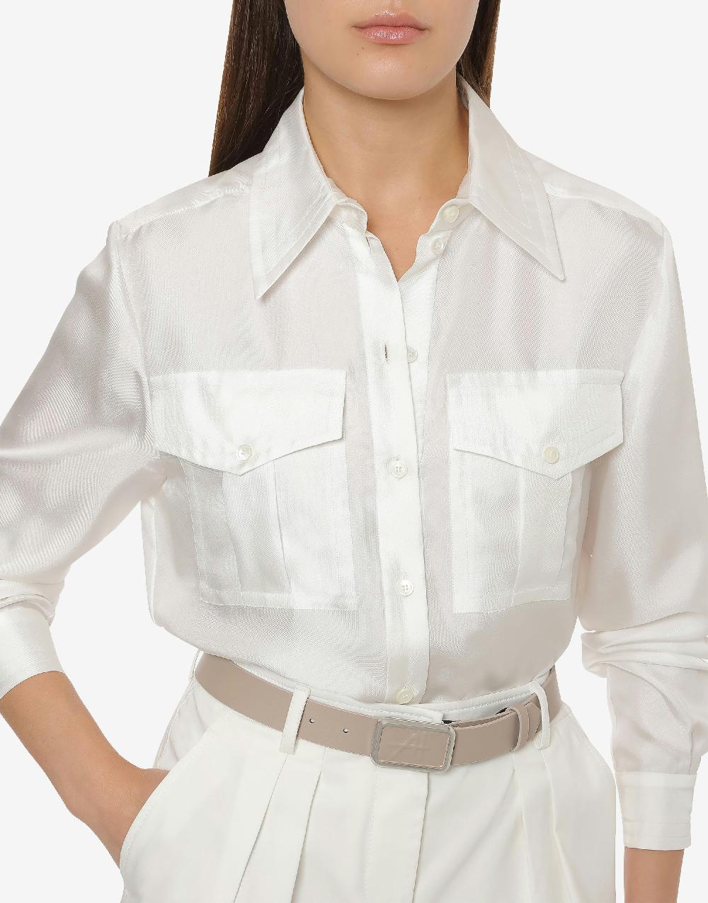 Alberta Ferretti Camicia in twill di seta Spedizione Gratuita