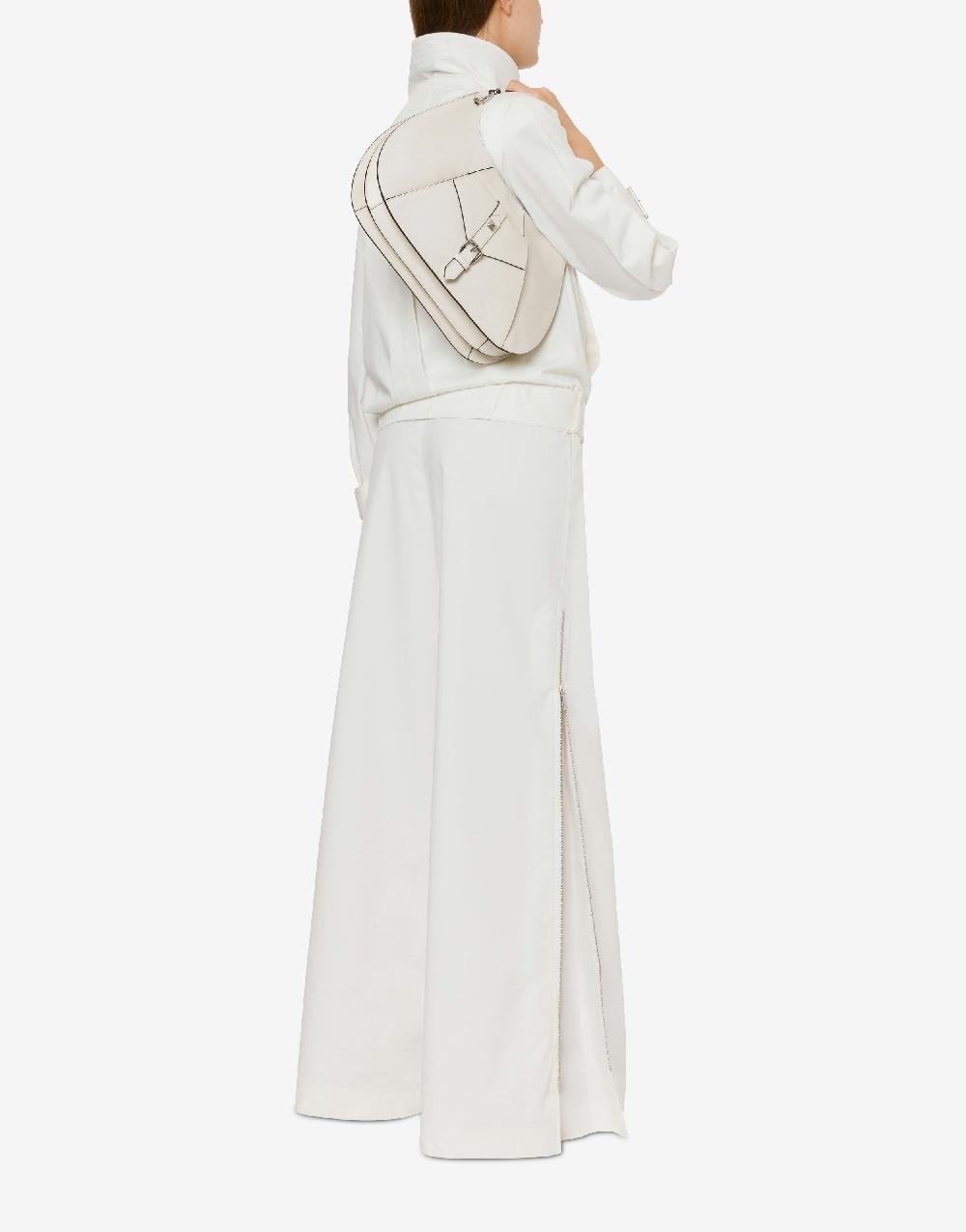 Alberta Ferretti Pantalone oversize in tela di cotone stretch Pezzi Unici