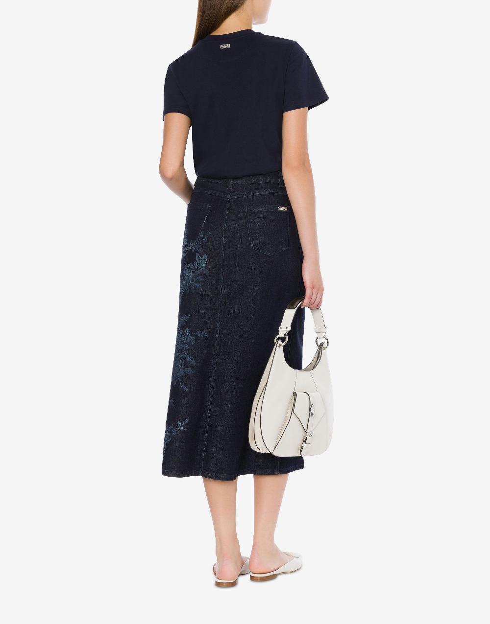 Alberta Ferretti T-shirt in jersey con ricamo paillettes e stones Shopping Online