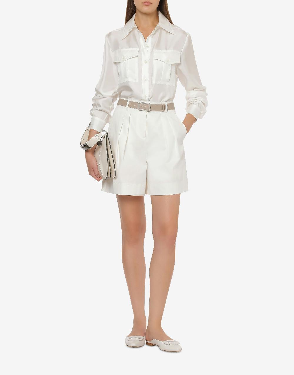 Alberta Ferretti Short in tela di cotone stretch Convenienza
