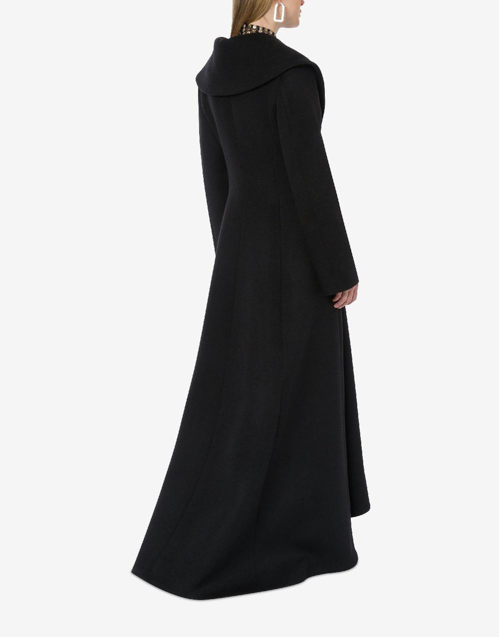 Alberta Ferretti Cappotto in panno di lana e cashmere Sconto