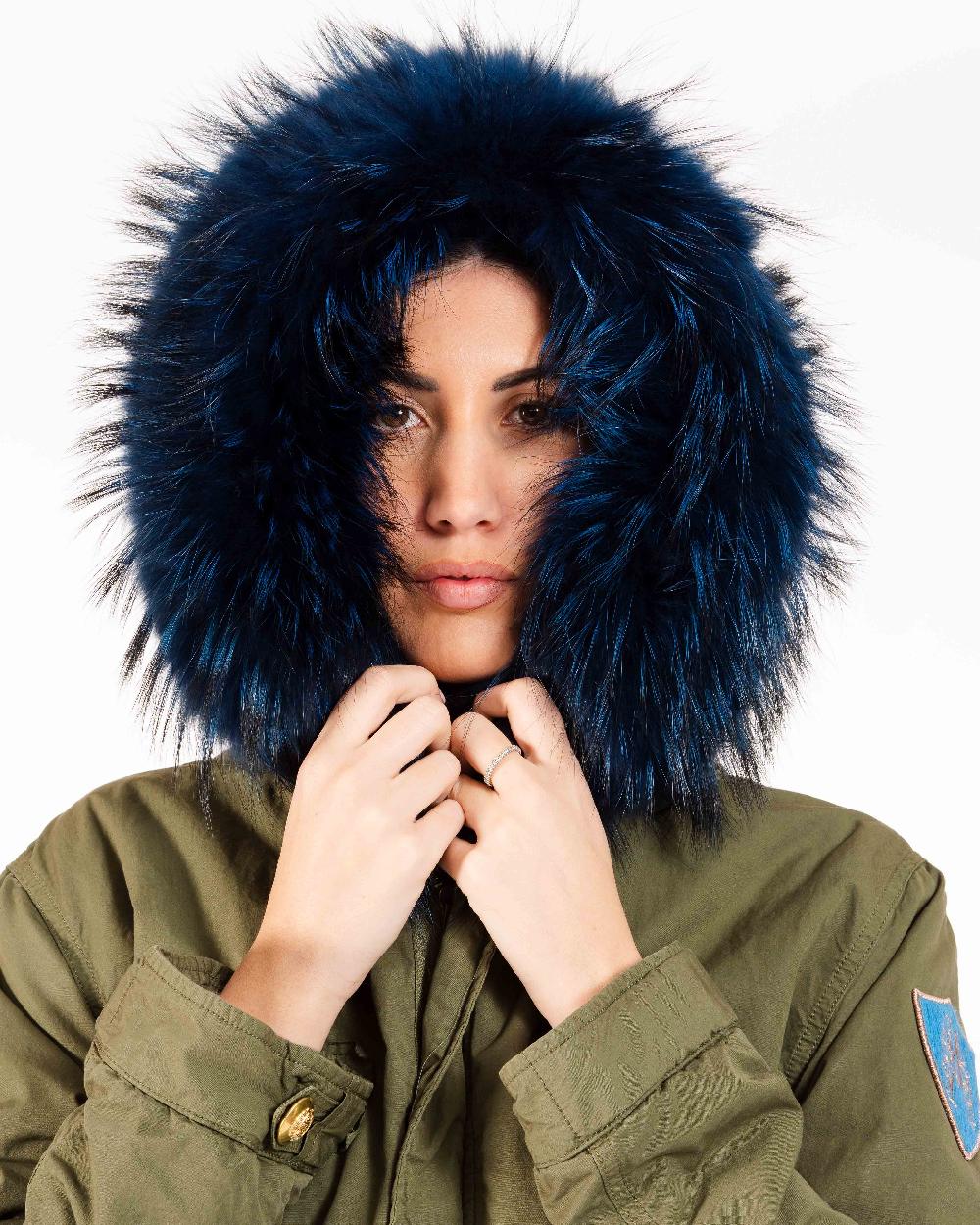 Alessandra chamonix AMANDINE MILITARY NAVY / PARKA Vendita Calda