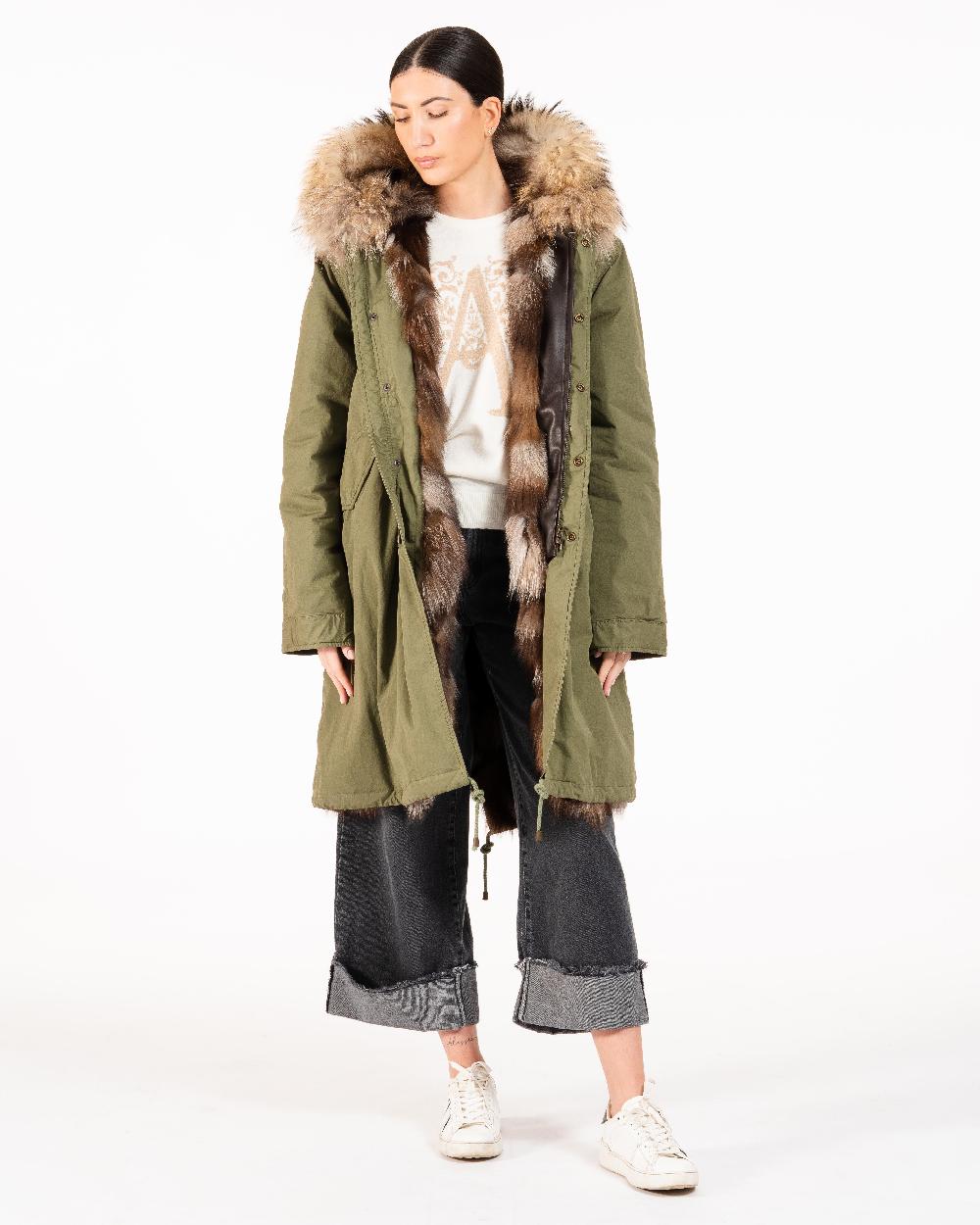 Alessandra chamonix CAMILLE MILITARY BEIGE / PARKA Vendita Economica