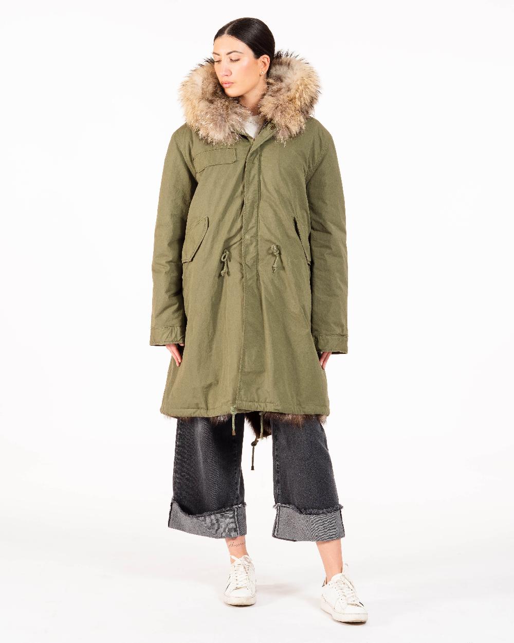 Alessandra chamonix CAMILLE MILITARY BEIGE / PARKA Vendita Economica