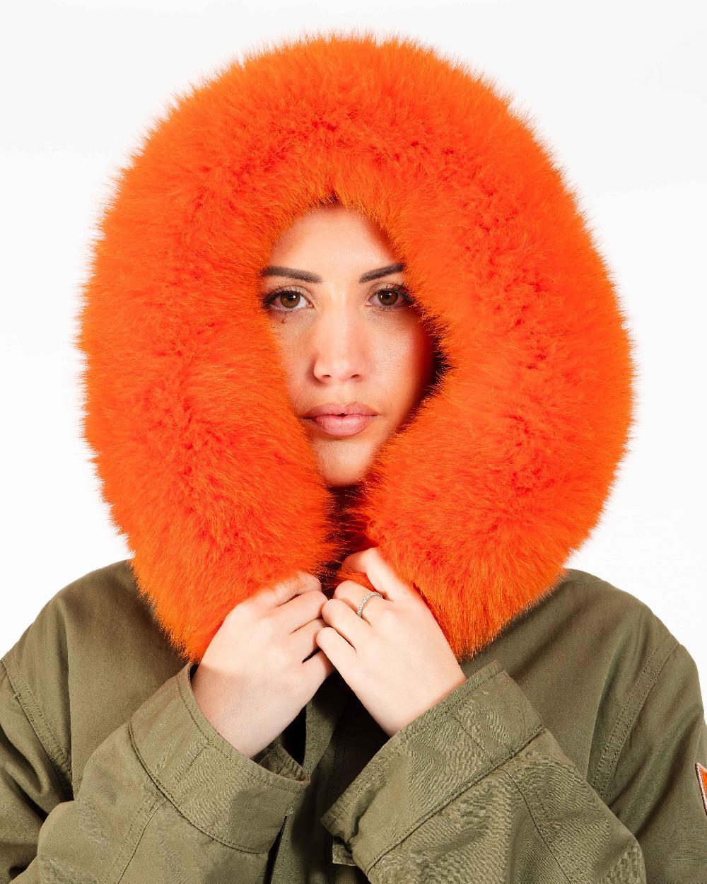 Alessandra chamonix AMANDINE MILITARY ORANGE / PARKA In Saldo
