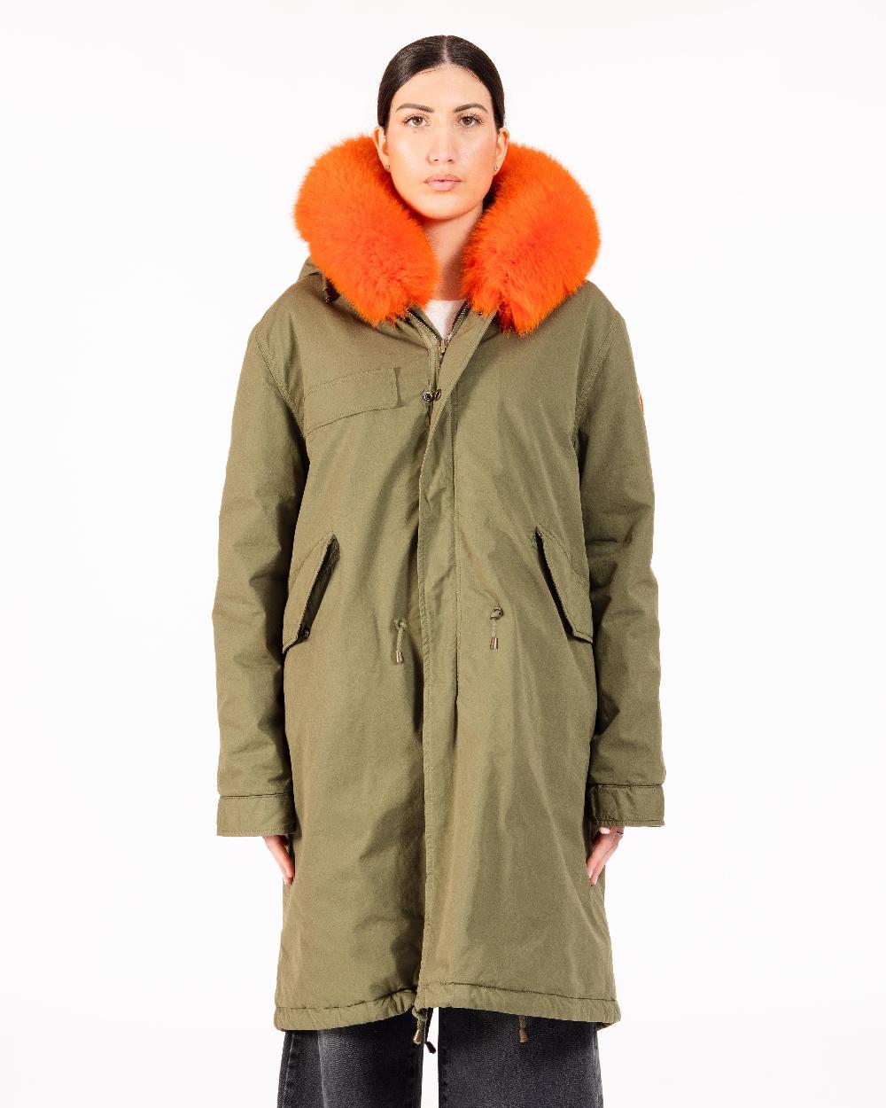 Alessandra chamonix AMANDINE MILITARY ORANGE / PARKA In Saldo