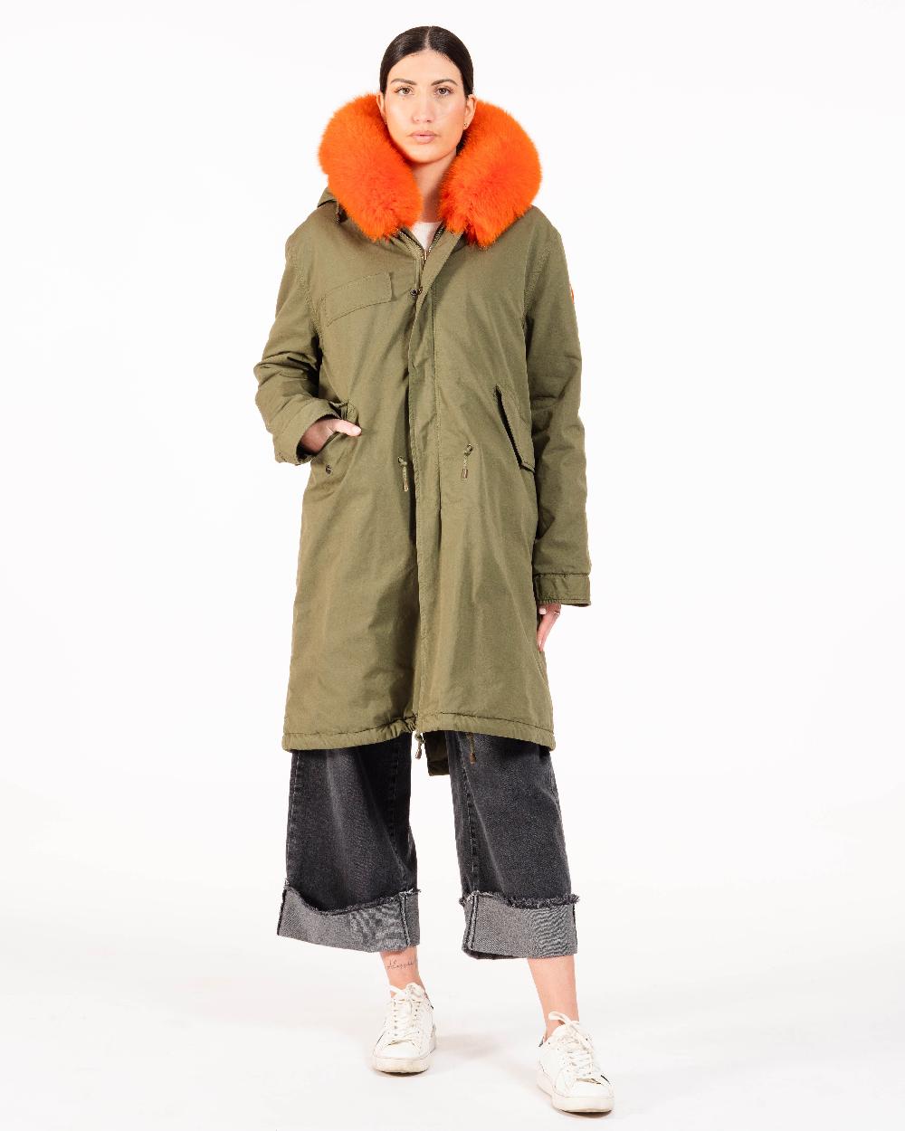 Alessandra chamonix AMANDINE MILITARY ORANGE / PARKA In Saldo